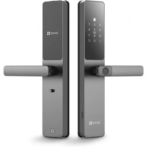 قفل EZVIZ الذكي DL05، قفل باب 7 في 1 بدون مفتاح، مع إمكانية الوصول ببصمة الإصبع - دخول آمن بدون مفتاح، خيارات فتح متعددة، تنبيهات فورية، مقاوم للعوامل الجوية، أمان للأطفال، تحكم في الخصوصية الحجم : 5085 Mortise