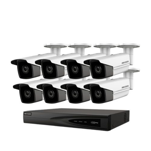 باقة 8 كاميرات Hikvision IP بدقة 8 ميجابكسل 4K